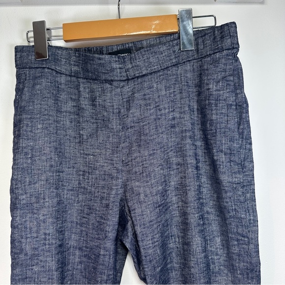 Theory | Linen Blend Thorina Cropped Pull-On Pants | Size 4 - Picture 4 of 7